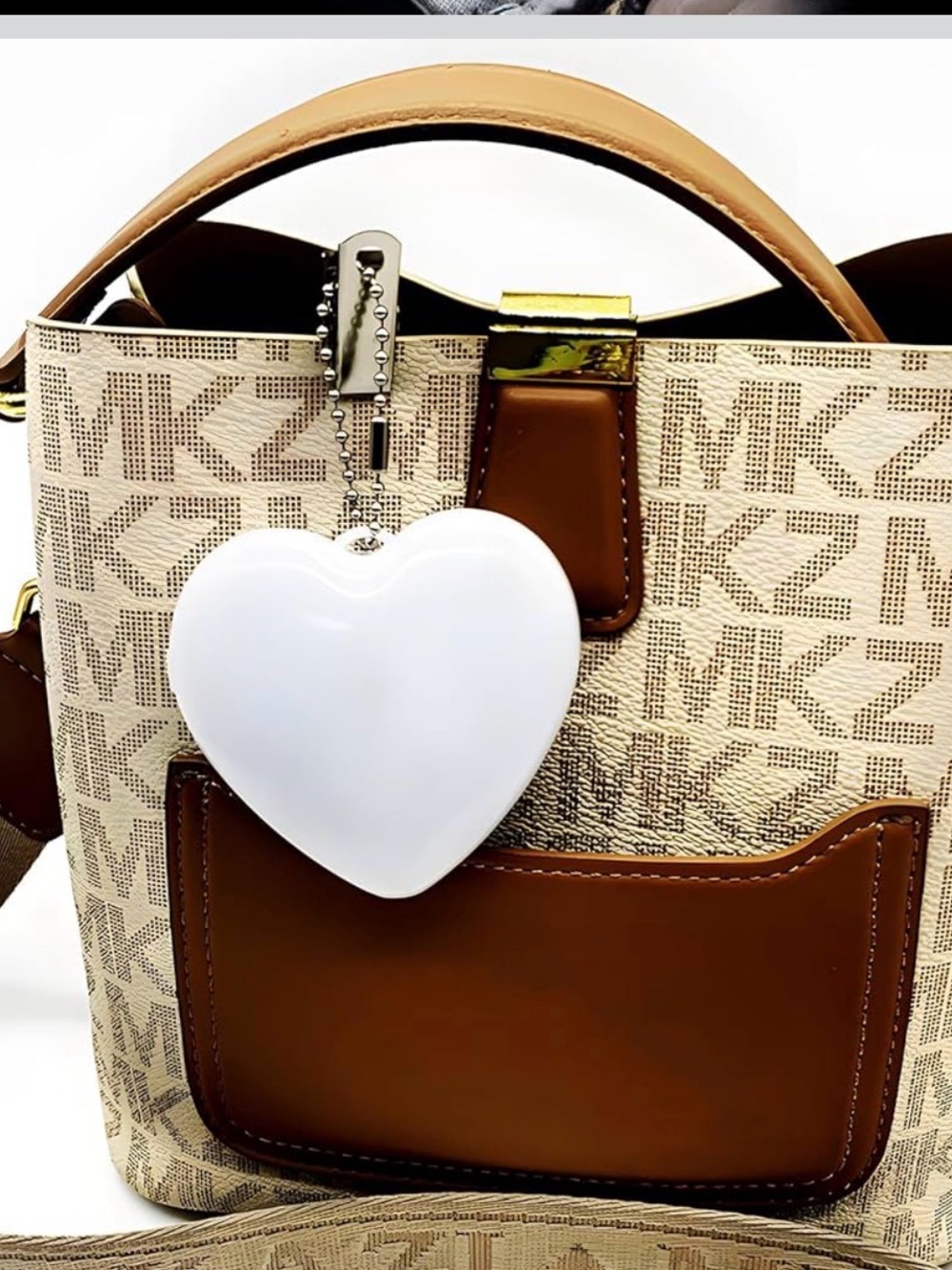 Touch Handbag Light Heart-Shaped LED Night Lamp - White NWT - Picture 6 of 8